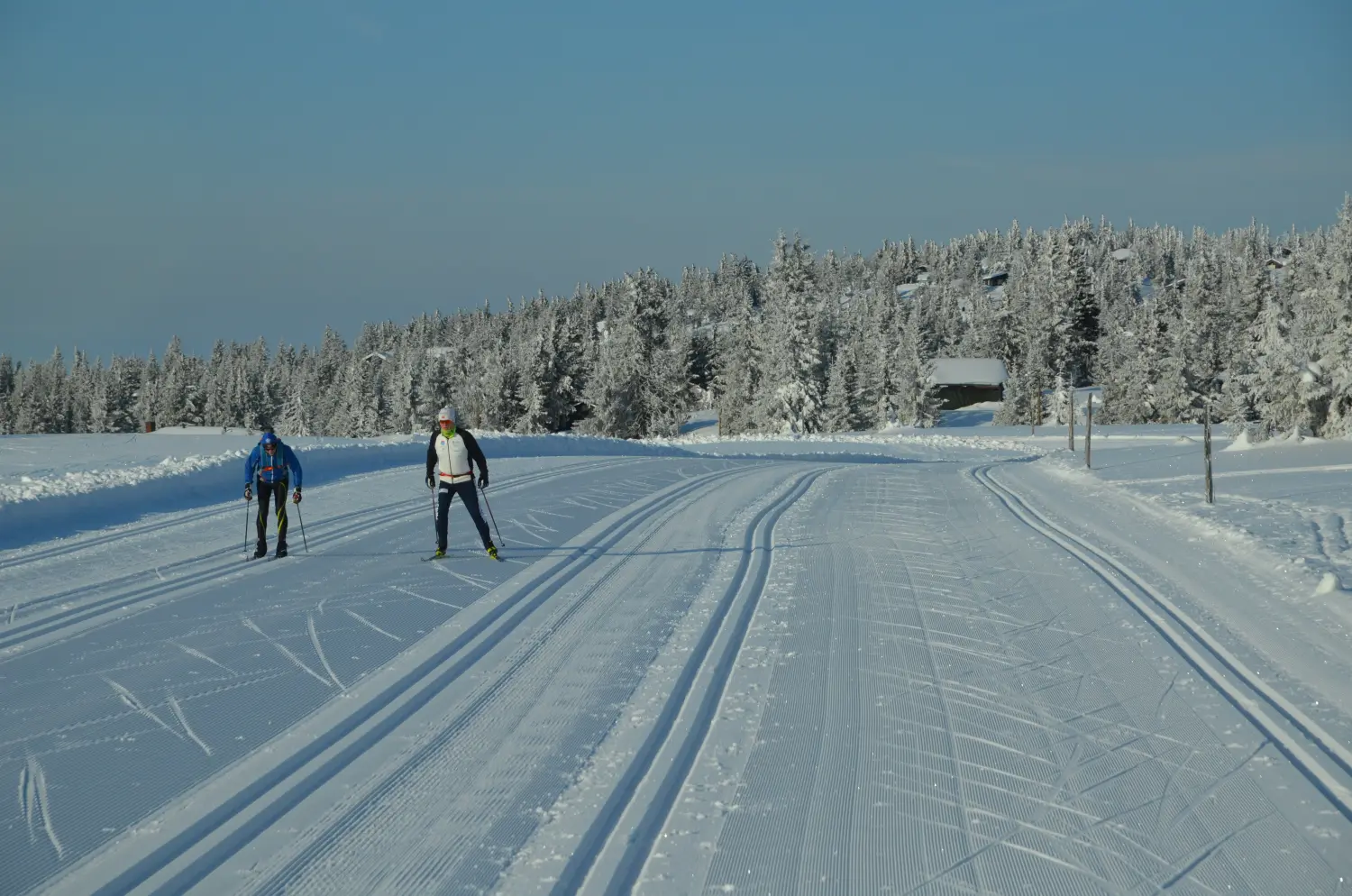 Ferienhaus in Sjusjøen bei Lillehammer im Winter
