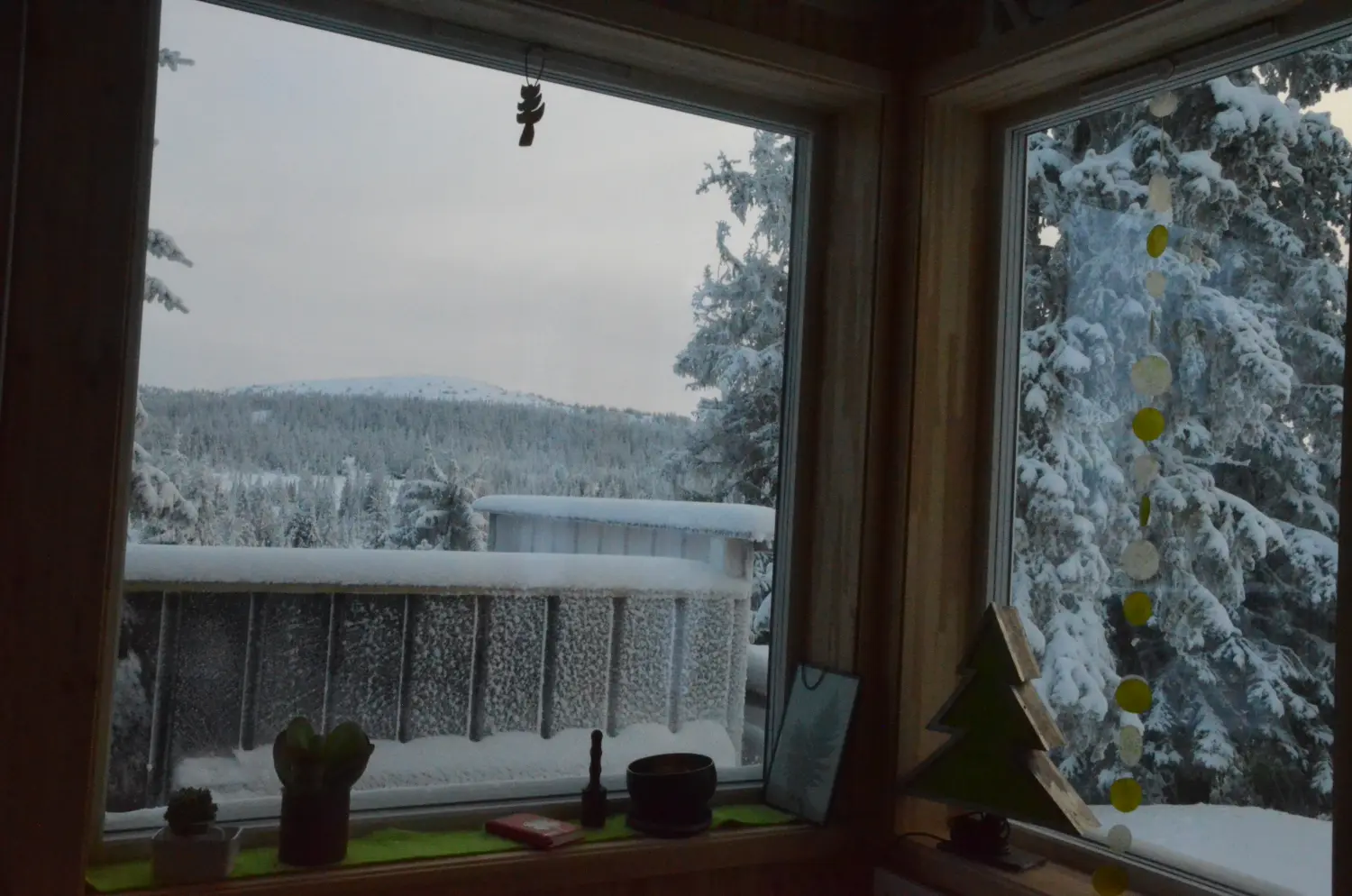Ferienhaus in Sjusjøen bei Lillehammer im Winter